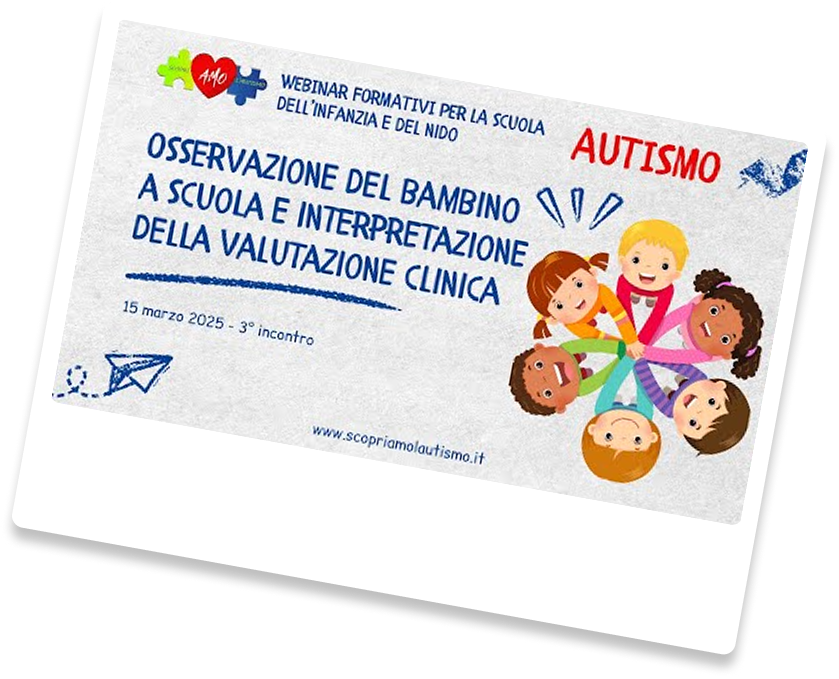 Locandina “Osservazione del bambino a scuola e interpretazione della valutazione clinica”