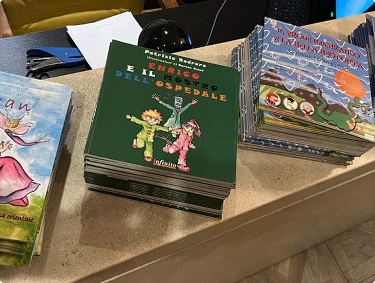 Libri illustrati donati all’associazione